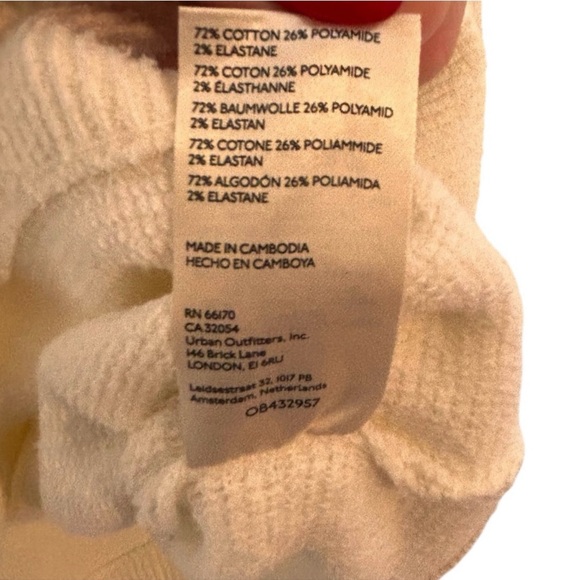 Free People Ottoman Slouchy Tunic Sweater Dress in Ecru- XS - Picture 3 of 5